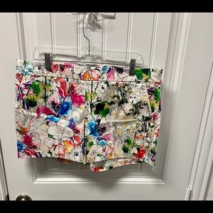 Express floral shorts size 14
